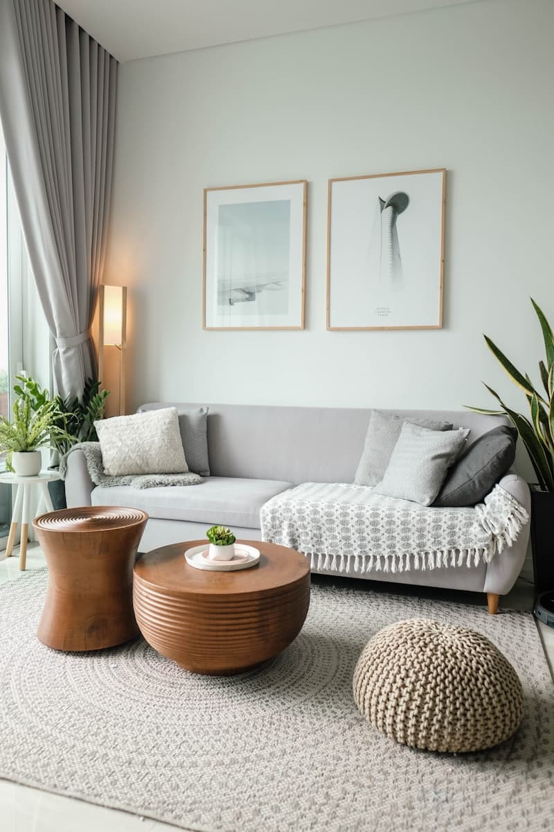 Contemporary Mahogany Sofa Set